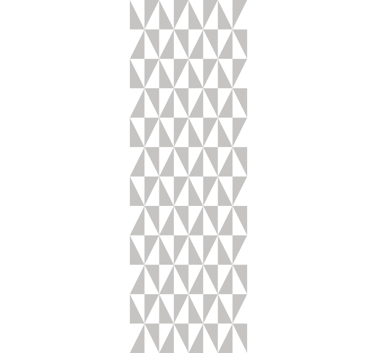 γκρι και λευκή ρόμβος τετράγωνη ταπετσαρία - TenStickers