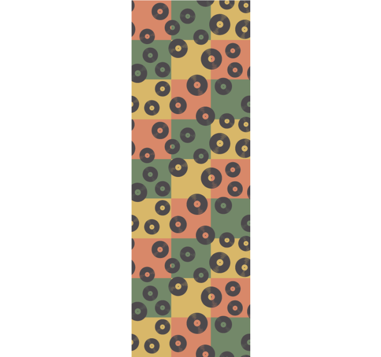 ταπετσαρία τέχνης μοτίβο δίσκου βινυλίου - TenStickers