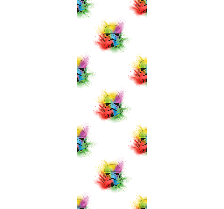 λευκά στρατιωτικά κεφάλια μοτίβο ταπετσαρία - TenStickers