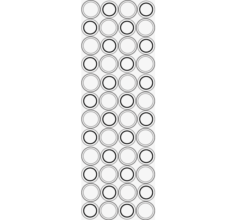 σετ μαύρο γκρι κύκλους ταπετσαρία μπάνιου - TenStickers