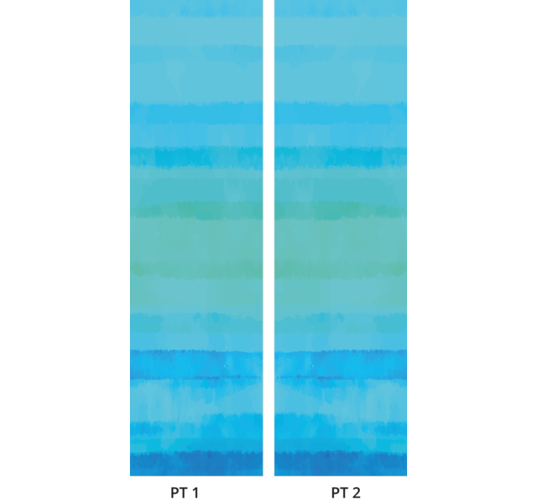 μπλε ταπετσαρία μπάνιου με μοτίβο ακουαρέλα - TenStickers