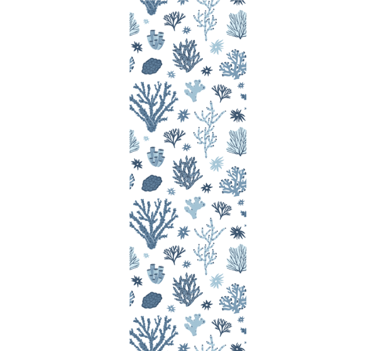 Ταπετσαρία φύσης μοτίβα ωκεάνιας χλωρίδας - TenStickers