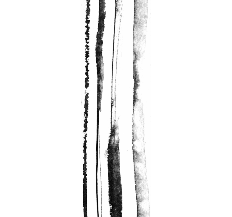 Tαπετσαρία με κάθετες ρίγες οργανικό ασπρόμαυρο μοτίβο - TenStickers