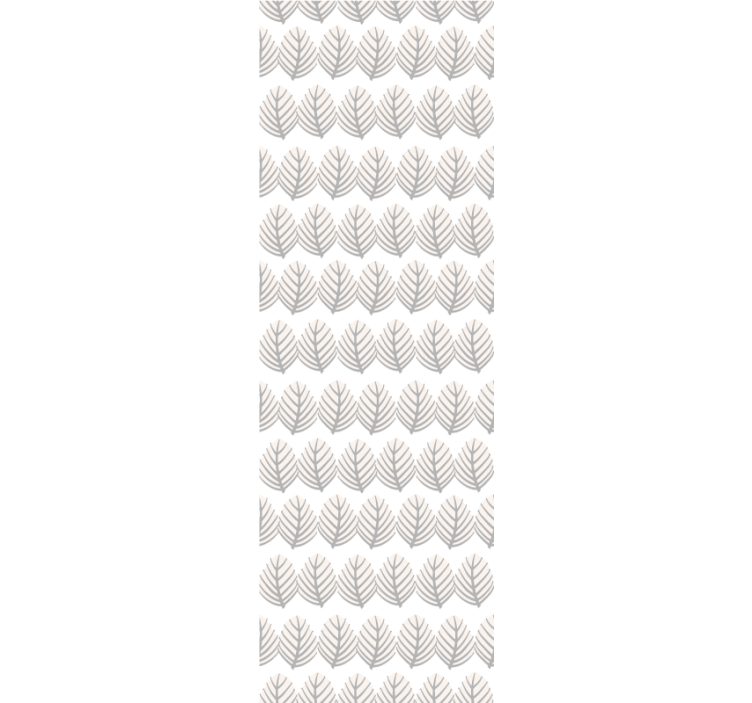 Ταπετσαρία μπάνιου σε σχήμα γκρι φύλλου - TenStickers