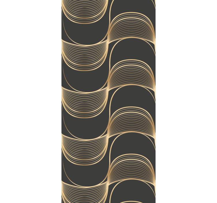 γεωμετρική ταπετσαρία κομψά μοτίβα γραμμής - TenStickers