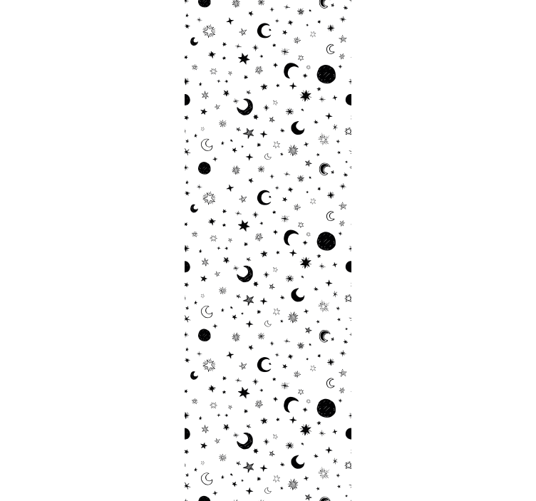 εξωτερικός χώρος με αστέρια παιδική ταπετσαρία - TenStickers