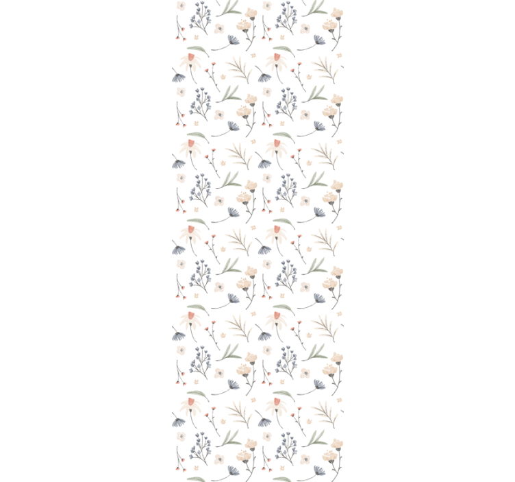 χαριτωμένα πολύχρωμα λουλούδια ταπετσαρία - TenStickers