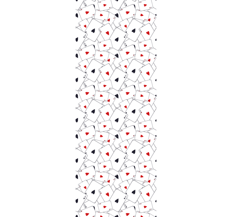 Χαρτί τοίχου με γράμματα μοτίβα τραπουλόχαρτων - TenStickers