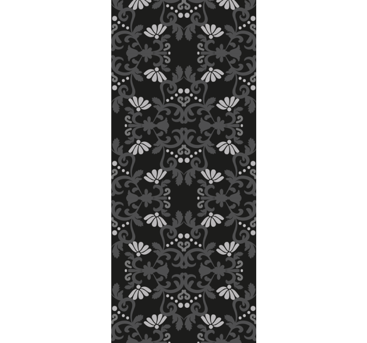 ταπετσαρία λουλουδιών χαριτωμένη βοτανική επίδειξη - TenStickers