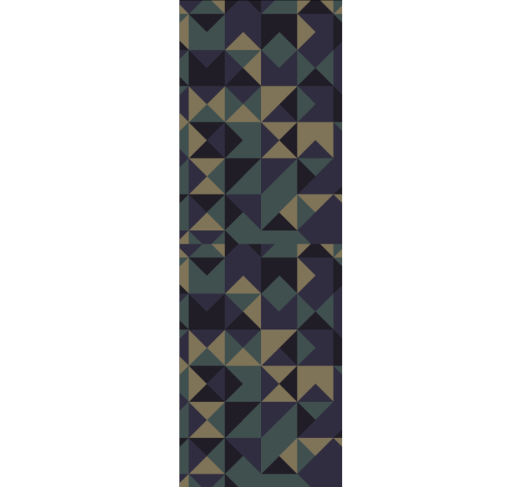 Tαπετσαρία με τρίγωνα γεωμετρική αφηρημένη διάταξη - TenStickers