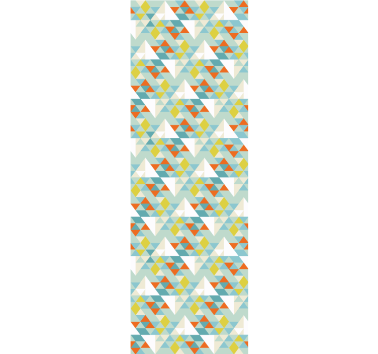 πολύχρωμα τρίγωνα μοτίβο ταπετσαρία τρίγωνο - TenStickers