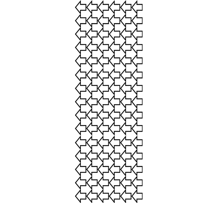 γεωμετρική ταπετσαρία μοτίβο κατευθυντικού βέλους - TenStickers