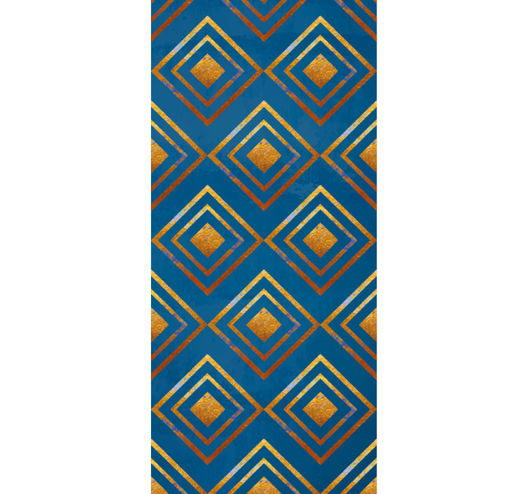 αφηρημένη γεωμετρική υπερχείλιση τετράγωνη ταπετσαρία - TenStickers