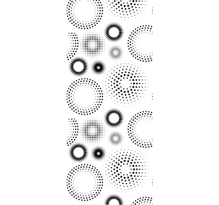 ταπετσαρία με πουά μοτίβο πουαντιλιστική γεωμετρία - TenStickers