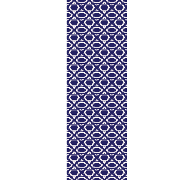 ακανόνιστες μπλε ρόμβους αφηρημένη ταπετσαρία - TenStickers