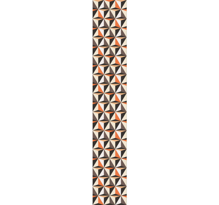 Tαπετσαρία για το καθιστικό διάταξη γεωμετρικών τριγώνων - TenStickers