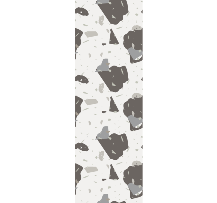 Tαπετσαρία με υφές και σχέδια αφηρημένα γκρι σχήματα - TenStickers