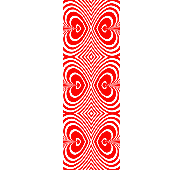 γεωμετρική ταπετσαρία μοτίβο μοτίβο καρδιάς - TenStickers