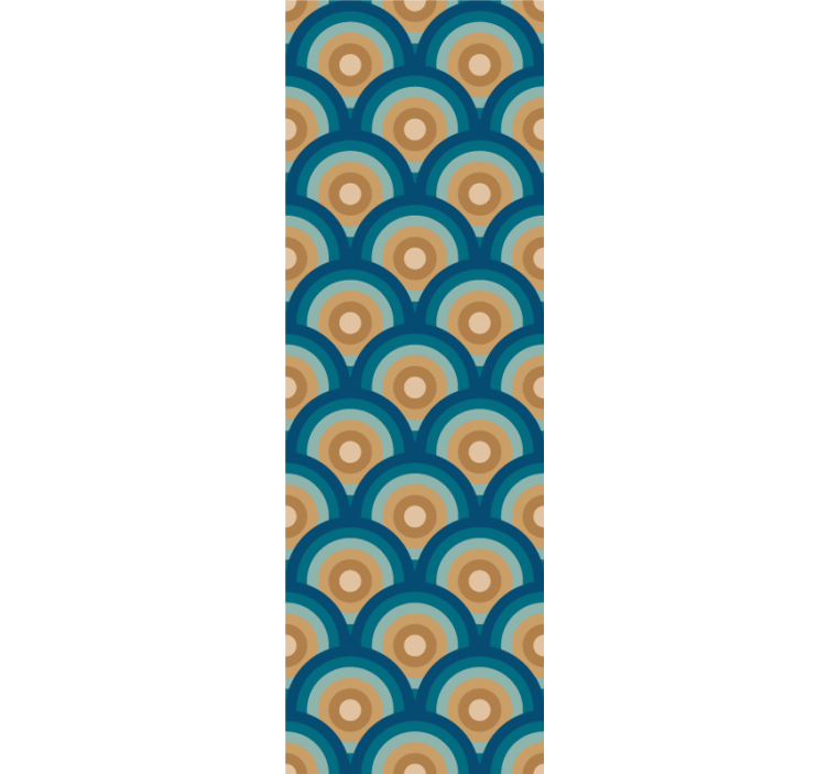 Vintage ταπετσαρία κύκλοι της δεκαετίας του '60 - TenStickers