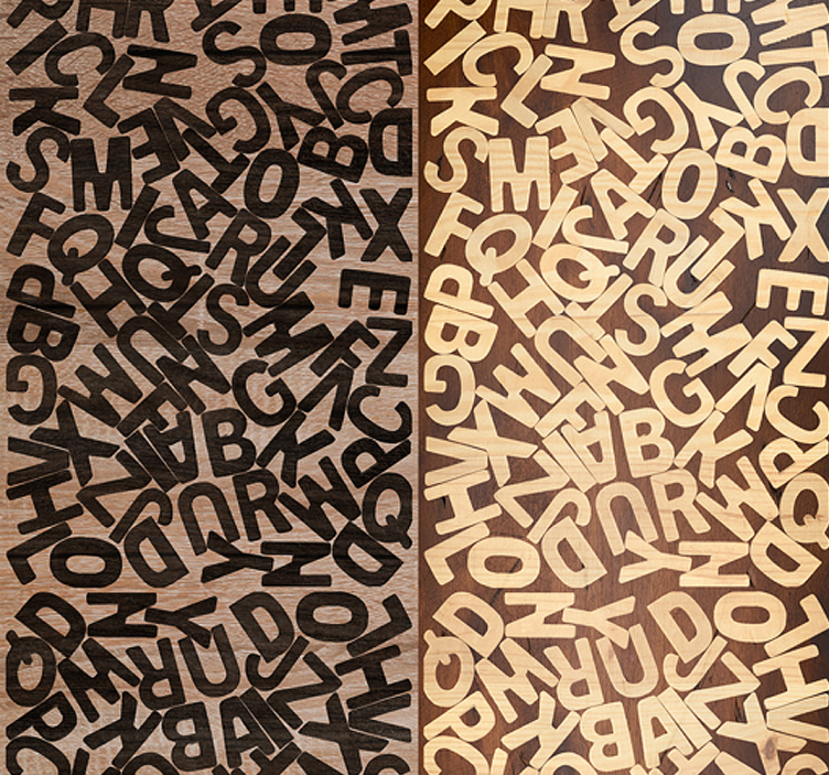 προφορική ταπετσαρία επιστολή παζλ - TenStickers