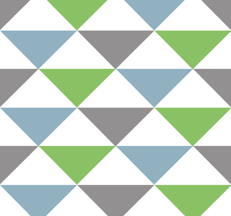 Tαπετσαρία γραφείου πολύχρωμα παστέλ τρίγωνα - TenStickers