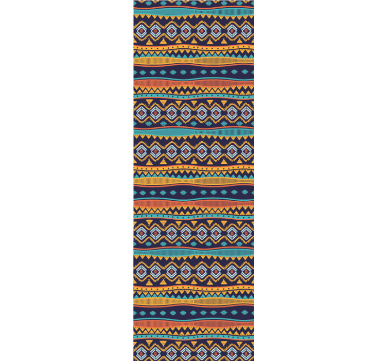 αρχαία φυλετική σχεδίαση υφή ταπετσαρία - TenStickers