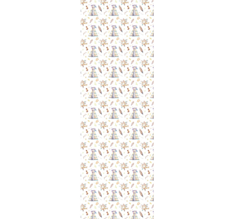 ταπετσαρία δωμάτιο παιδιών tipi - TenStickers