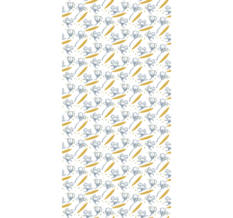 ταπετσαρία λουλουδιών λεπτών λουλουδιών - TenStickers