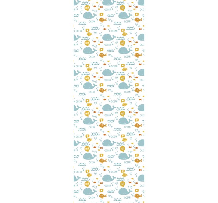 ταπετσαρία ζώων χαριτωμένες φάλαινες του ωκεανού - TenStickers