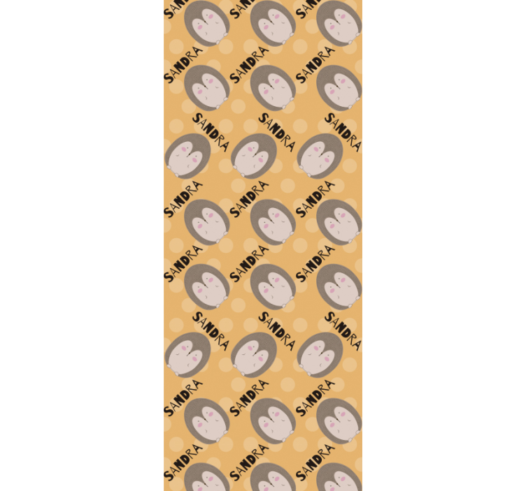 Tαπετσαρία φυτωρίων προσαρμοσμένο μοτίβο σκαντζόχοιρου - TenStickers