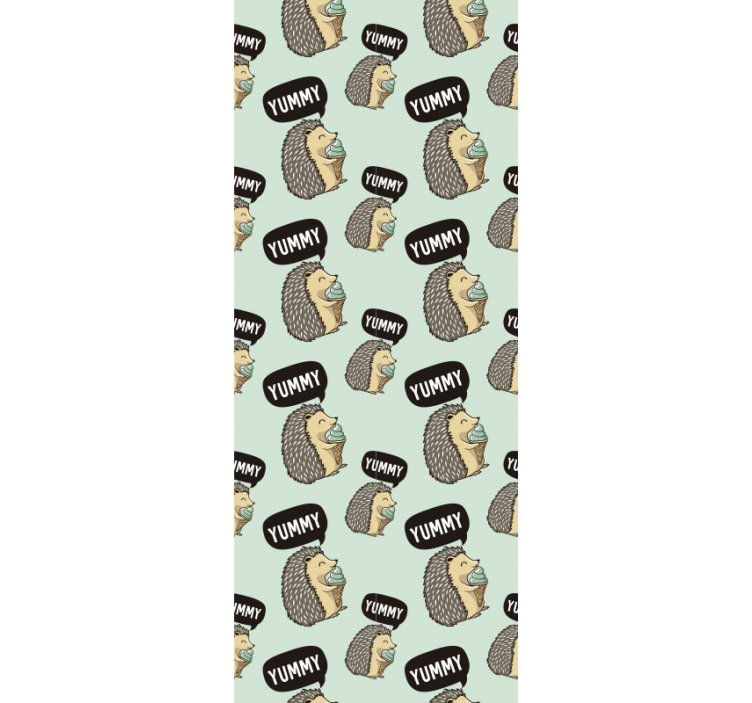 ταπετσαρία ζώων χαριτωμένο σκαντζόχοιρο εκτύπωση - TenStickers