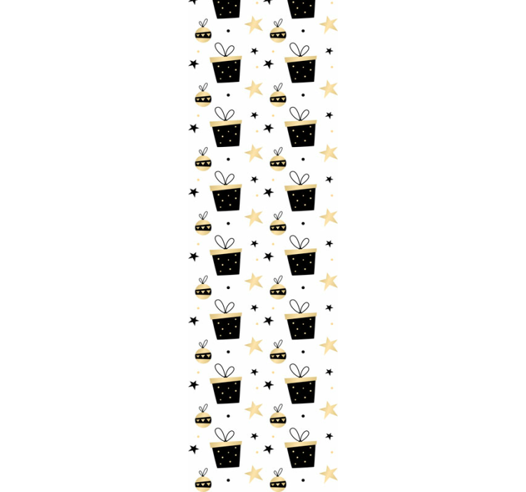 Χριστουγεννιάτικο ταπετσαρία διακοσμητικές γλάστρες με φυτά - TenStickers