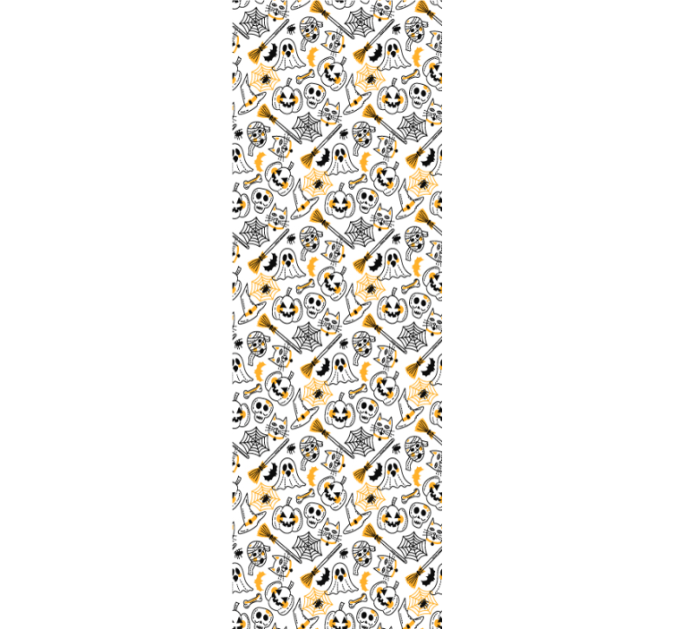 ταπετσαρία κρανία και κολοκύθες - TenStickers