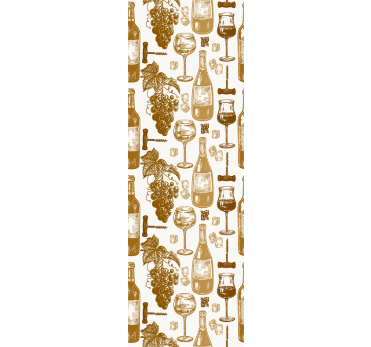 ταπετσαρία κουζίνας μπουκάλια κρασί - TenStickers