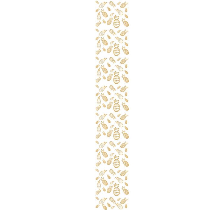 αφηρημένη ταπετσαρία μοτίβο ανανά - TenStickers