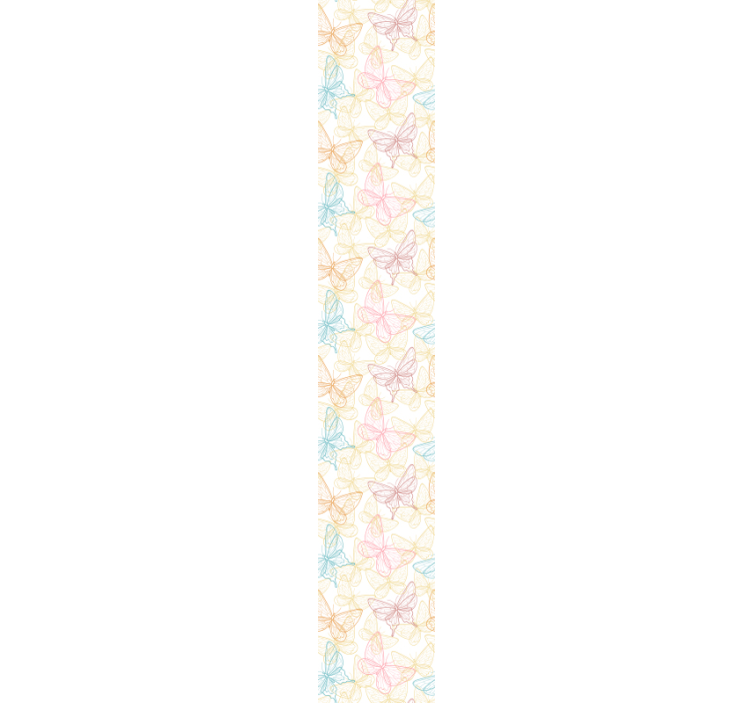 ταπετσαρία μπάνιου πολύχρωμη πεταλούδα - TenStickers