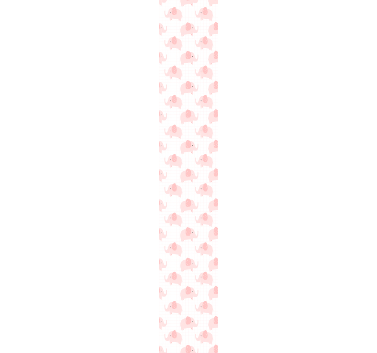 ταπετσαρία χαριτωμένο ροζ ελέφαντες για παιδιά - TenStickers