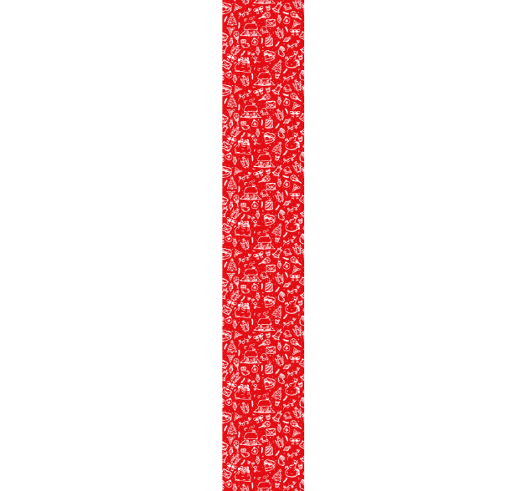 κόκκινη χριστουγεννιάτικη φιγούρα Χριστουγεννιάτικη ταπετσαρία - TenStickers