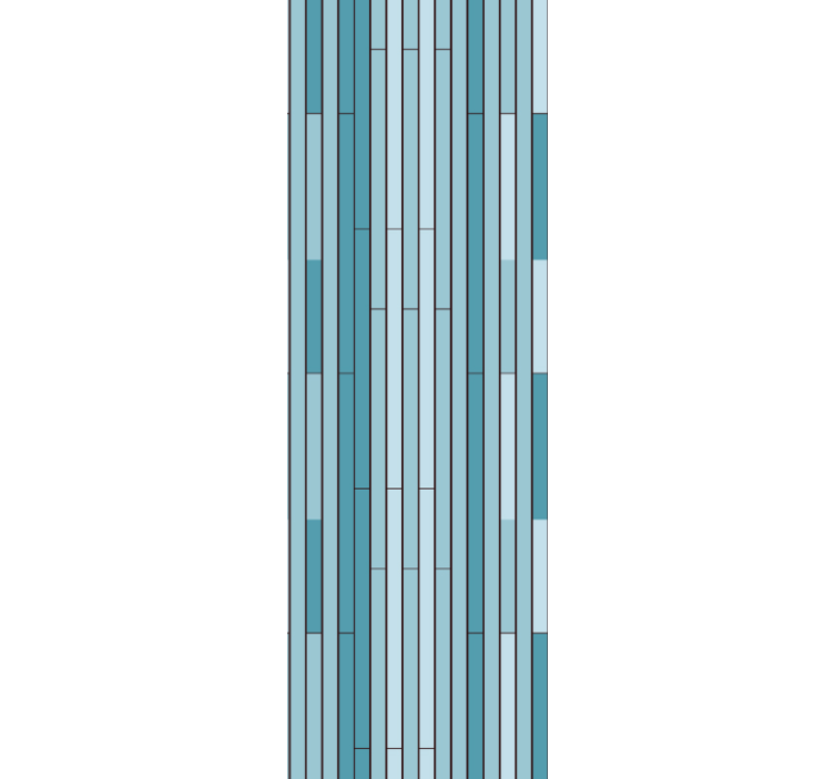 ταπετσαρία εφέ μπλε χρώματος ξύλου - TenStickers