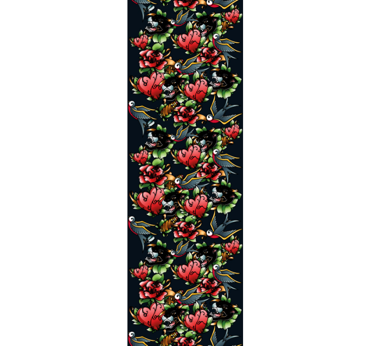 Vintage τατουάζ vintage ταπετσαρία - TenStickers