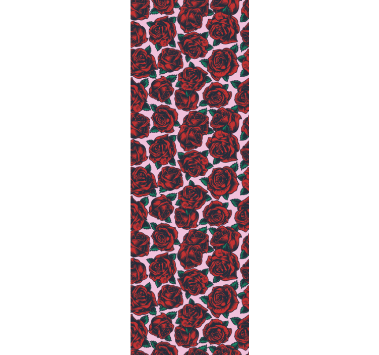 ταπετσαρία με κόκκινα τριαντάφυλλα - TenStickers