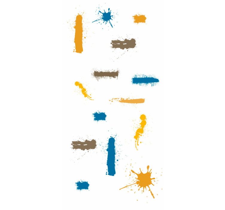 αφηρημένη ταπετσαρία αφηρημένες πινελιές χρωμάτων - TenStickers