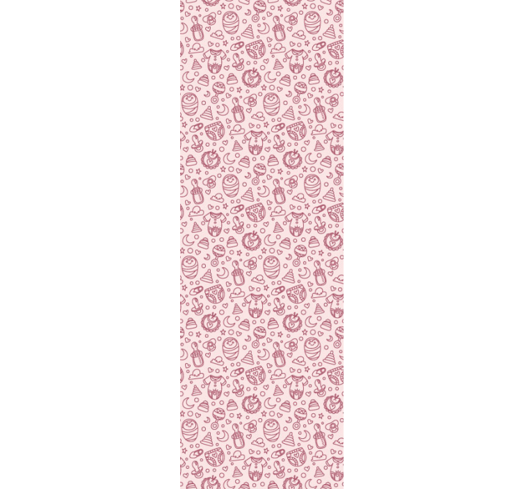 Tαπετσαρία φυτωρίων ροζ παιχνίδια και ρούχα - TenStickers