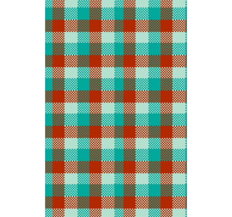 γεωμετρική ταπετσαρία μοτίβο gingham - TenStickers