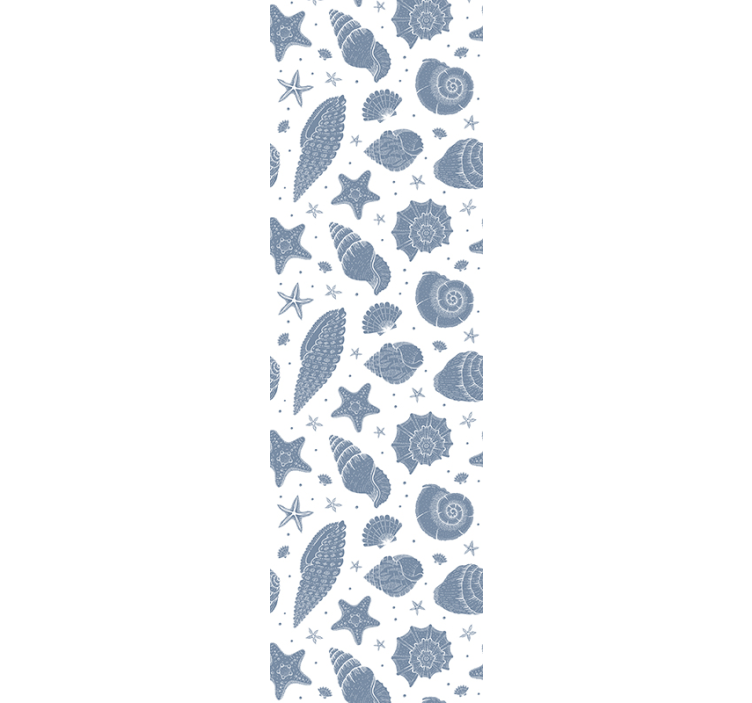 ταπετσαρία θαλάσσιας ζωής θαλάσσιο μπλε μοτίβο - TenStickers