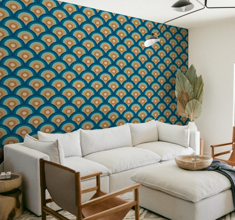 Vintage ταπετσαρία κύκλοι της δεκαετίας του '60 - TenStickers