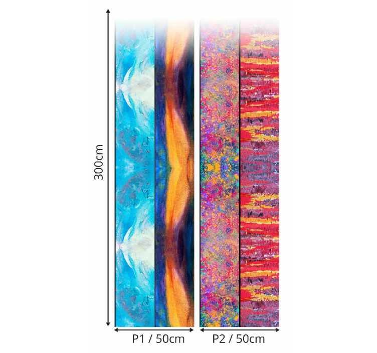 πολύχρωμο splash ταπετσαρία - TenStickers