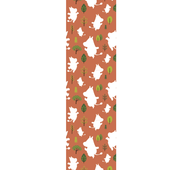 ταπετσαρία πολύχρωμο moomins παιδιά - TenStickers