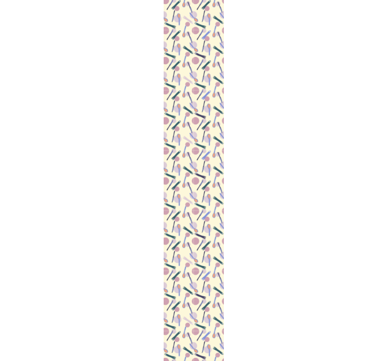 μοντέρνα ταπετσαρία πολύχρωμα μαχαιροπήρουνα - TenStickers