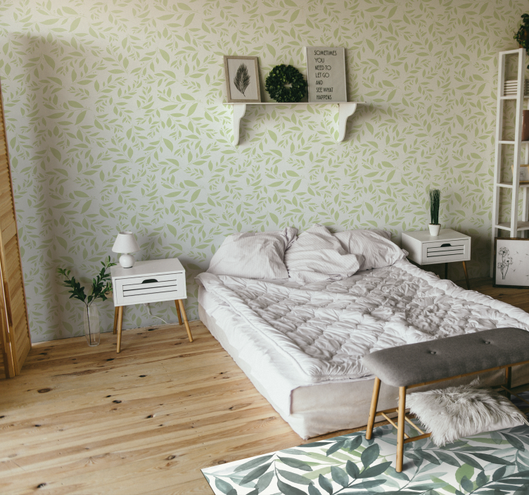 Φύλλα ταπετσαρίας λεπτό αποτύπωμα φύλλου - TenStickers